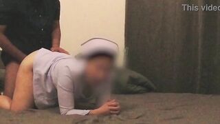 Fucking a nurse, cumming inside, screaming in the room