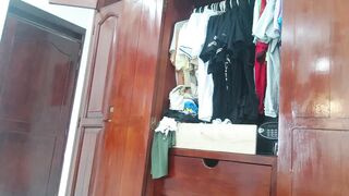 rich latina gets naked in the closet - 7 image