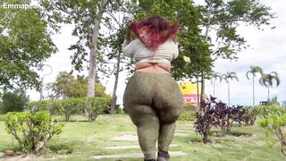SSBBW Giant Pear Ass Walking & Waddling Big Hips Latina BBW Feedee - 10 image