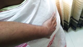 sri lankan housewife standing window when a stranger comes & fucks her then while She cooks the guy fucks her again - 3 image