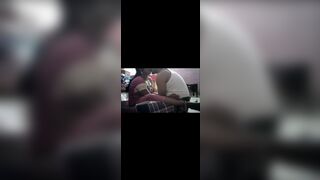 Indian village house wife romantic kissing ass - 1 image