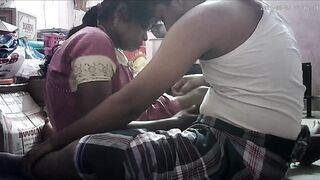 Indian village house wife romantic kissing ass - 11 image