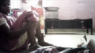 Indian village house wife romantic kissing ass - 14 image