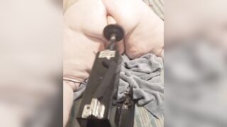 Fucking my ass with fuckmachine while my pussy has a toy inside - 12 image
