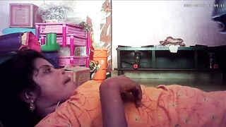 Indian village house wife kissing and boobs pressing - 11 image