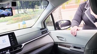 The taxi driver wanted to know how wet my pussy was inside my panty - 8 image