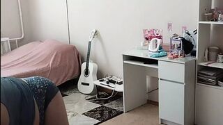 I spied on my mother-in-law and how she was cleaning up the room naked - 1 image