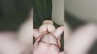 BBW Ride Big White Cock Reverse Cowgirl