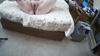 Mother-in-law shines her big meaty cunt in front of the camera