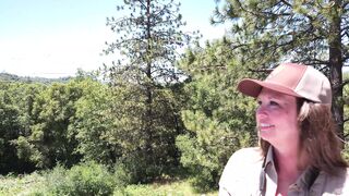 A Sexy Mature MILF Park Ranger Sucks And Fucks A Lost Hiker Till He Shoots his Load On Her Huge Tits.-Roxie the MILF Park Ranger - 1 image