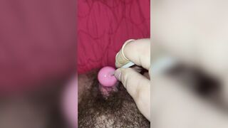 Fucking My Cunt With A Sucker.