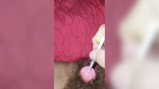 Fucking My Cunt With A Sucker.