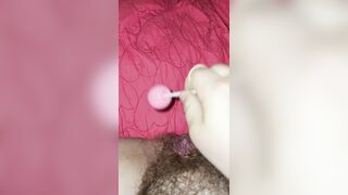 Fucking My Cunt With A Sucker.