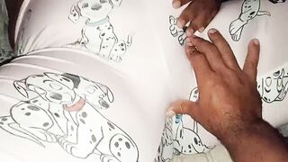 Stepbrother grabs his inexperienced stepsister in pajamas and makes her cum: - 14 image