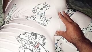 Stepbrother grabs his inexperienced stepsister in pajamas and makes her cum: - 5 image