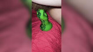 Big Toy Deep In My Whore Cunt