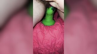 Big Toy Deep In My Whore Cunt