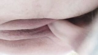 mother-in-law's meaty pussy filled with cum