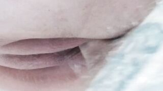 mother-in-law's meaty pussy filled with cum