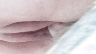 mother-in-law's meaty pussy filled with cum