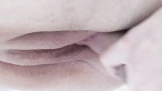 mother-in-law's meaty pussy filled with cum