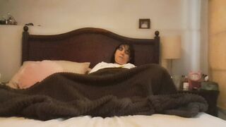 wife having orgasm with strong tremors and movement of pleasure