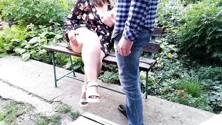 I took my dick out in front of my mother-in-law and came on her bare legs