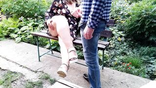 I took my dick out in front of my mother-in-law and cume on her bare legs - 4 image