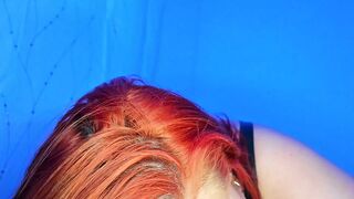 Red-haired Stepsister Has Blue Eyes and Asks Stepbrother for Help with New Sex Toy - 1 image