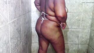 Religious bbw big ass and huge boobs in white thong lingerie