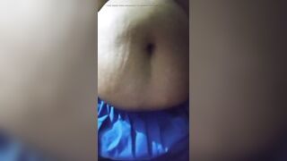 BIG BELLY FETISH AUNTY Playing with big belly an big tits - on paid group call of 5- belly bottom squeezed and big boobs shaking - 14 image