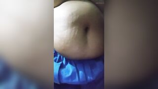 BIG BELLY FETISH AUNTY Playing with big belly an big tits - on paid group call of 5- belly bottom squeezed and big boobs shaking - 2 image
