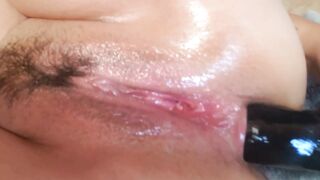 OMG! Hairy BBW Stepmom Takes BBC Dildo Anal!!