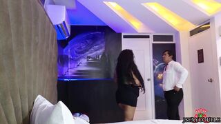 Seducing the hotel receptionist to give me all his milk cum - 7 image