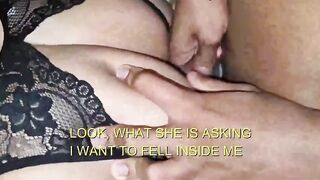 Subtiled Cuckold Films - Husband Watch His Wife Fucking with a Big and Thick Cock in a Real Amateur Threesome Truly Homemade - 7 image