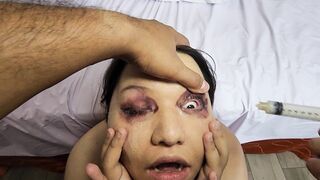 Drinking piss, putting cum in my eyes, shooting cum out of my asshole and swallowing it