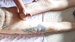 Helping hands jerk off my dick to the last drop of cum