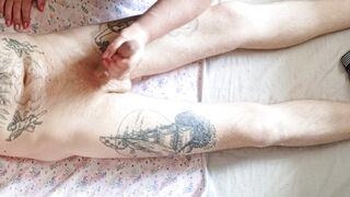 Helping hands jerk off my dick to the last drop of cum