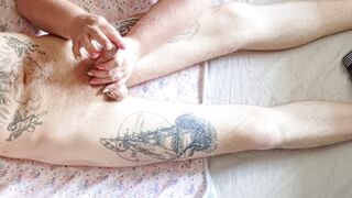 Helping hands jerk off my dick to the last drop of cum