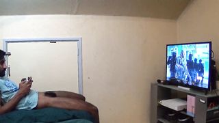 Thick Step Sis Wanted Attention from Step-Brother while he was Gaming - Multiple Orgasms - 1 image