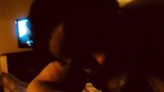 BBW sucking big cock and riding backwards - 2 image