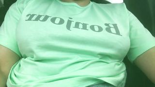 Quarantined boring, playing with pussy and ass in the car