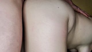 Armature Couple, Bent Over, Bouncing Breasts, Pounded on the Floor. CREAMPIE and a Tail. - 4 image