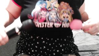 BBW Big natural breast teasing, with toys - 6 image