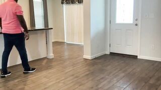 Hot Horny SSBBW Blonde Milf Realtor Flirts With Renter Client & Gets Doggystyle Creampie In Pussy, Black Cock Cumming Inside - 2 image