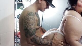 Chubby Girl with Big Ass Gets Fucked Hard and Her Vagina Filled with Milk