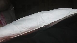 Fishnet Bodysuit & Big Black Dildo Anal Play