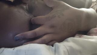 Phat creamy ebony pussy