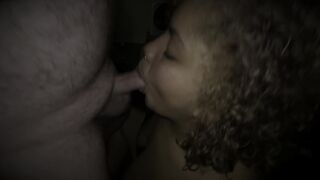 LINAA LOVES SUCKING WHITE COCK