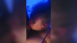 BBW Riding Dildo While Giving Blowjob